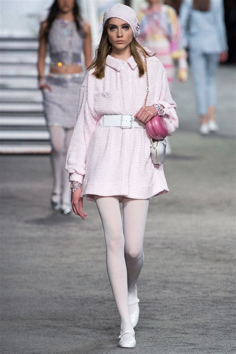 chanel pink outfit.